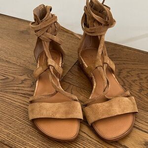 Brown Suede Gladiator Sandals
